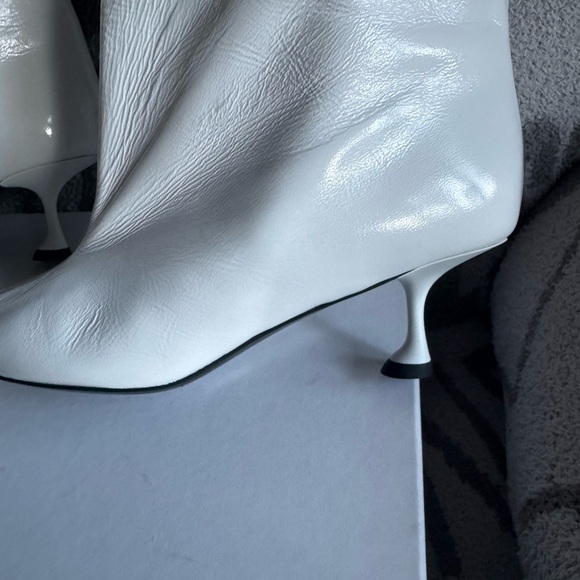 Proenza Shouler tee knee high boots baggy white nappa leather size 6 NWB runway - Picture 7 of 15